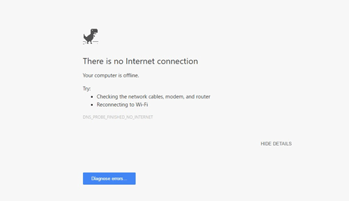 no internet dino run game